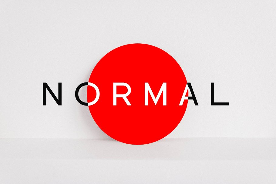 Пример шрифта Normal